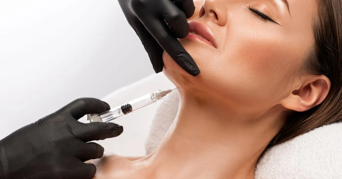 Woman getting Fat Dissolving Injections under chin area in Coral Springs, FL